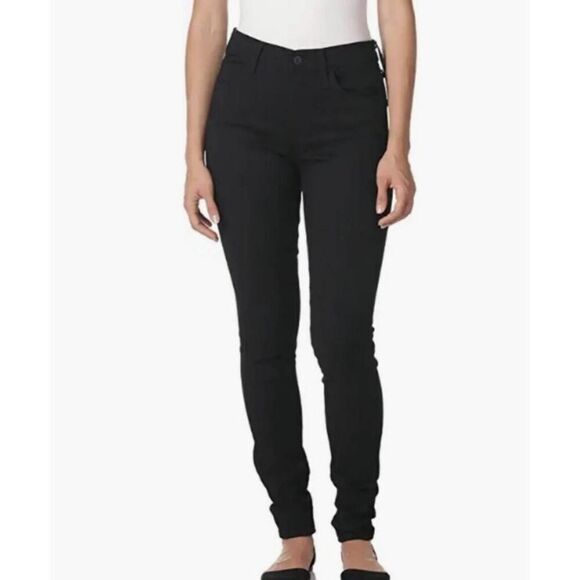 NEW Levi's 720 High Rise Super Skinny Jeans Black Hyperstretch 25x32 - Picture 1 of 9